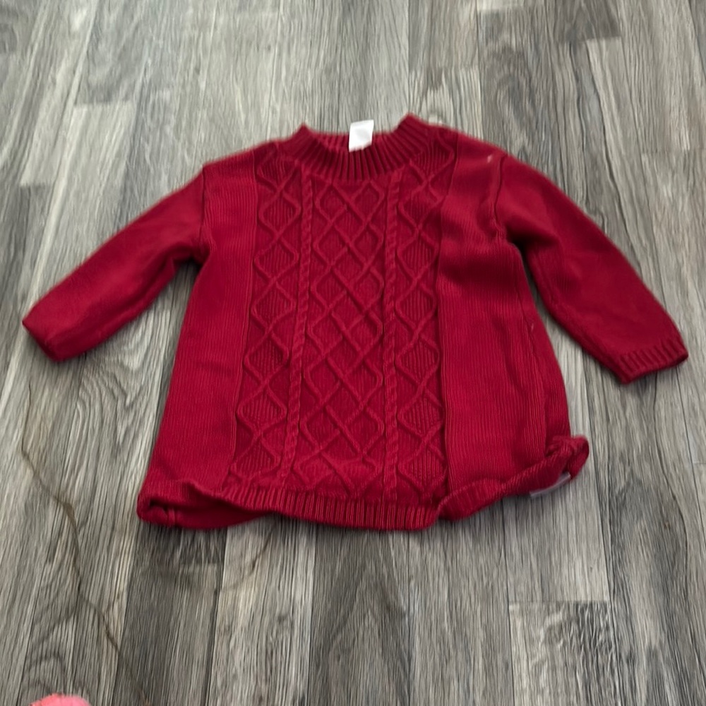 Carter's Red Cable Knit Sweater